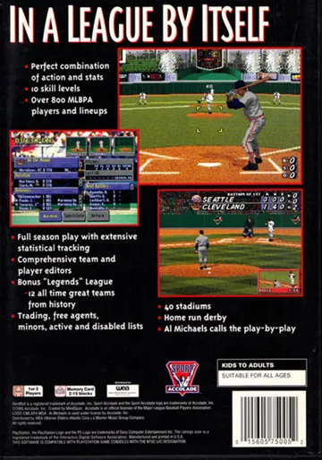 HardBall 5 (US) box cover back